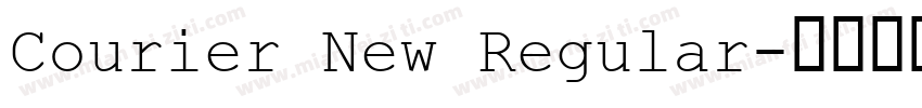 Courier New Regular字体转换